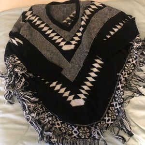 Sweater poncho